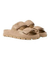 Nappa Leather Slippers Beige - PRADA - BALAAN 2