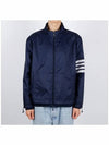 4 Bar Stripe Ripstop Zip-up Jacket Blue - THOM BROWNE - BALAAN 3