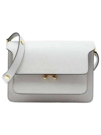 Saffiano Trunk Medium Shoulder Bag Light Grey - MARNI - BALAAN 2