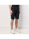 Men's Lens Bermuda Cargo Shorts Navy - CP COMPANY - BALAAN.