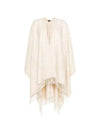 Reversible Jumbo GG Cashmere Cape Camel White - GUCCI - BALAAN 2