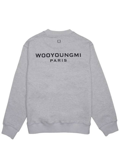 Back Logo Cotton Sweatshirt Grey - WOOYOUNGMI - BALAAN 2