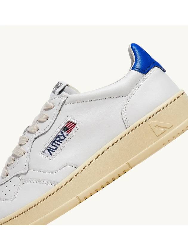 Medalist Goatskin Low Top Sneakers White Blue - AUTRY - BALAAN 8