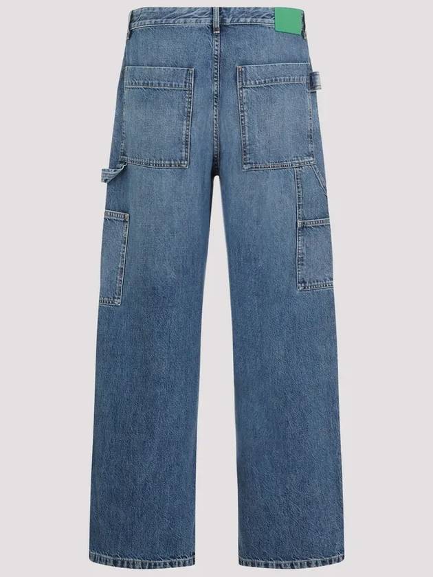 Cotton Straight Jeans Blue - BOTTEGA VENETA - BALAAN 3