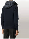 Padded Wool Hooded Zip-Up Cardigan Navy - MONCLER - BALAAN 5