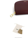 Half Moon Demi Rune Small Coin Card Wallet Burgundy - A.P.C. - BALAAN.