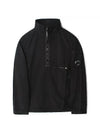 Lens Wappen Half Zip Anorak Black - CP COMPANY - BALAAN 1