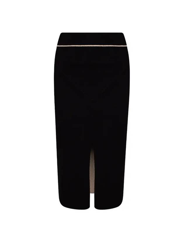 Genius Knit Pencil Skirt Black - MONCLER - BALAAN 1