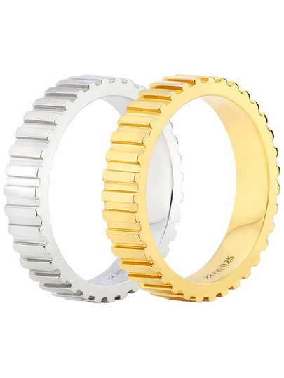 Unisex Time Sawtooth Wide Ring 22K - BE/GINS - BALAAN 2