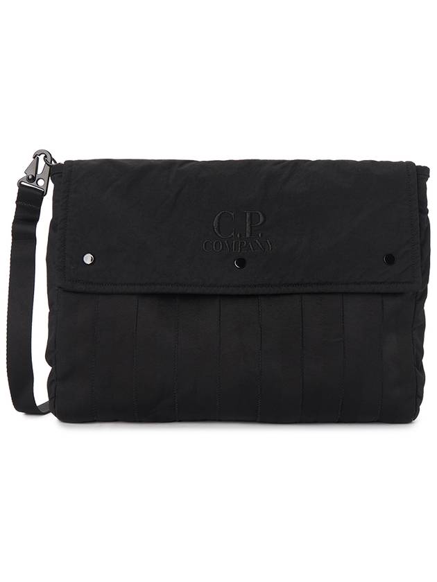 Men's Logo Shoulder Bag Black - CP COMPANY - BALAAN 1