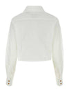 ORB Logo Embroidery Heart Cut-Off Crop Shirt White - VIVIENNE WESTWOOD - BALAAN 3