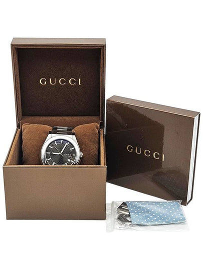 Gucci YA115220 Pantheon Black Edition Round Steel Men s Watch - GUCCI - BALAAN 2