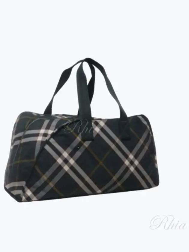 Shield Check Pattern Large Duffel Bag Green - BURBERRY - BALAAN 2