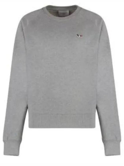 Tricolor Fox Patch Adjusted Sweatshirt Gray - MAISON KITSUNE - BALAAN 2