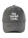 PIGMENT STITCH CAP CONCRETE CHARCOAL - NET SOCIAL CLUB - BALAAN 3