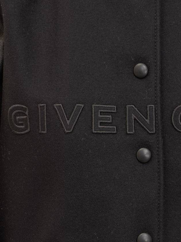 Givenchy Givenchy Short Bomber Jacket In Wool And Leather - GIVENCHY - BALAAN 4