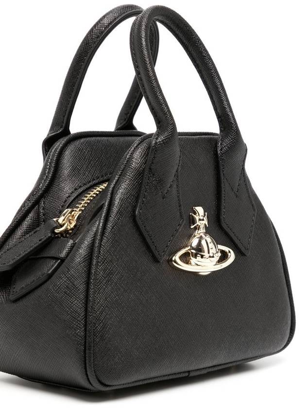 Sphere Leather Mini Shoulder Bag Black - VIVIENNE WESTWOOD - BALAAN 4