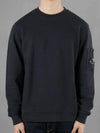 Brushed Emerized Diagonal Fleece Sweatshirt Navy - CP COMPANY - BALAAN 2