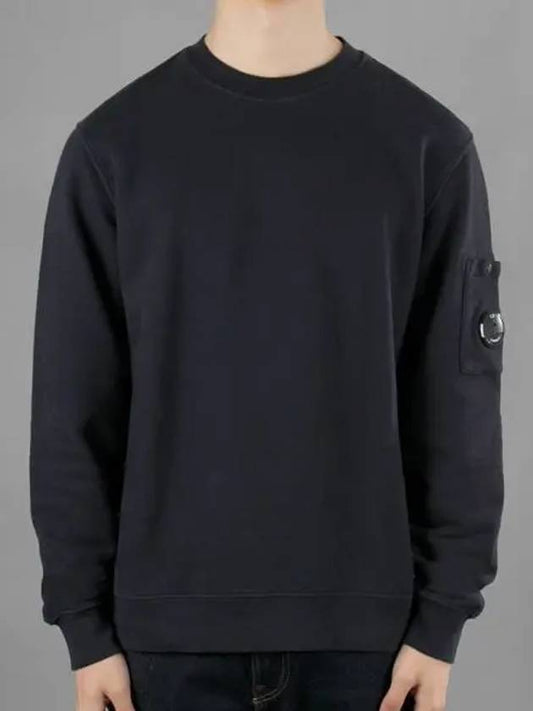 Brushed Emerized Diagonal Fleece Sweatshirt Navy - CP COMPANY - BALAAN 2