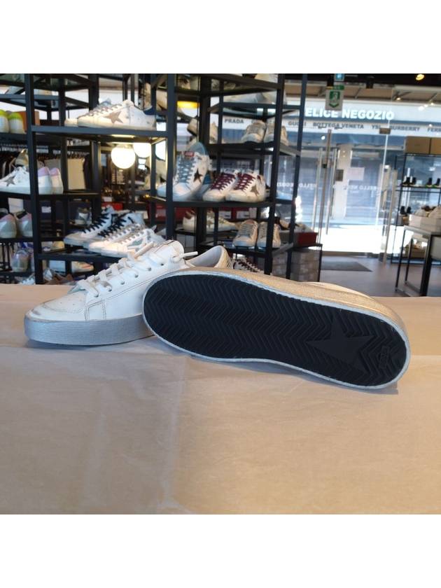 Stardan Silver Tab Low Top Sneakers White - GOLDEN GOOSE - BALAAN 9