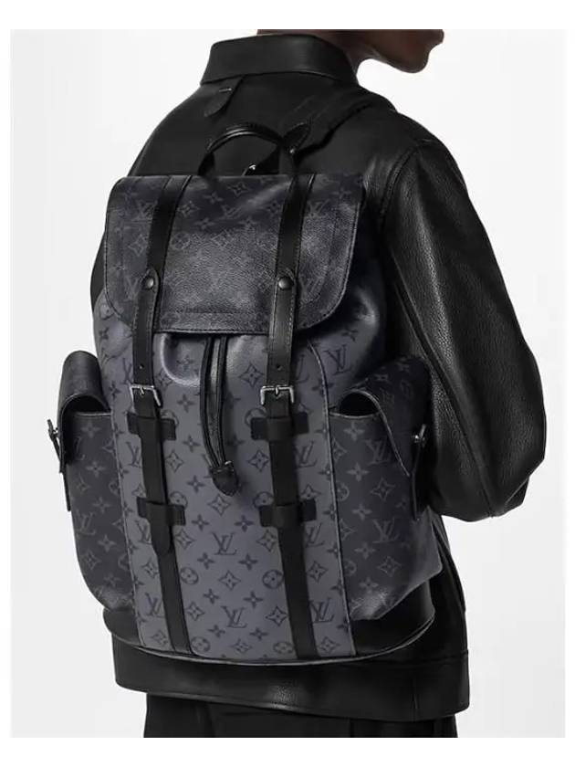 Christopher MM Monogram Eclipse Backpack Grey - LOUIS VUITTON - BALAAN 7