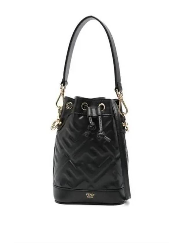 Mon Tresor FF Motif Leather Mini Bag Black - FENDI - BALAAN 6