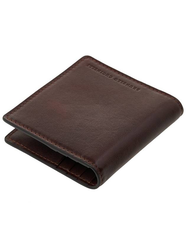 Calfskin Money Clip Card Wallet Burgundy - BRUNELLO CUCINELLI - BALAAN 5