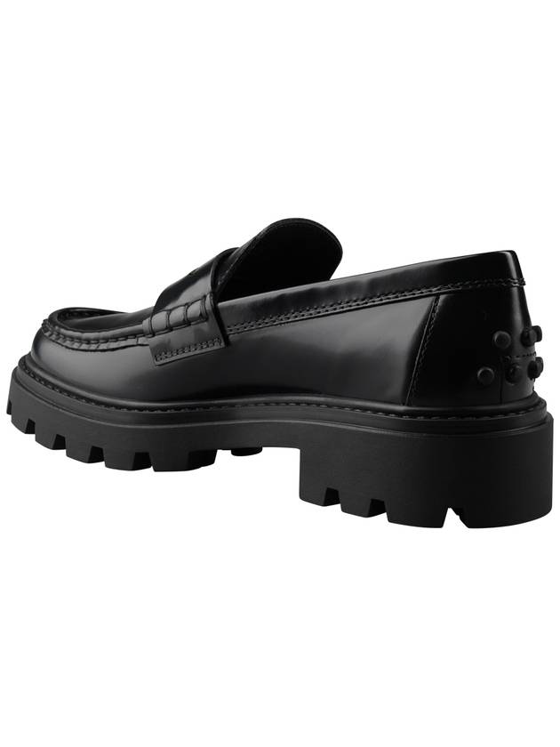 Leather Penny Loafers Black - TOD'S - BALAAN 3