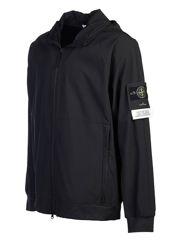 Soft Shell Technology Wappen Patch Track Jacket Black - STONE ISLAND - BALAAN 3