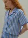 Picnic Crop Shirt Blue - MANAVIS7 - BALAAN 4