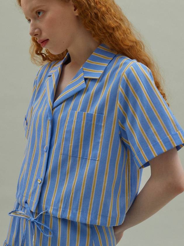 Picnic Crop Shirt Blue - MANAVIS7 - BALAAN 4