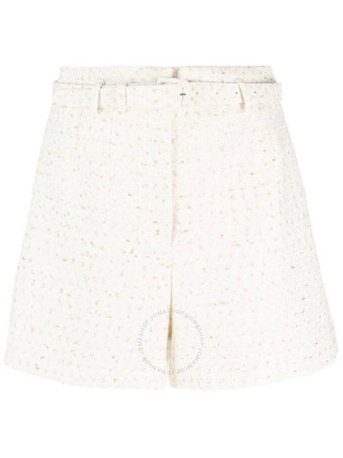 Self Portrait Ladies Cream Boucle Short, Brand Size 4 - SELF PORTRAIT - BALAAN 1