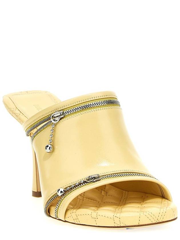 Deco zipped leather sandals 85mm - BURBERRY - BALAAN 3