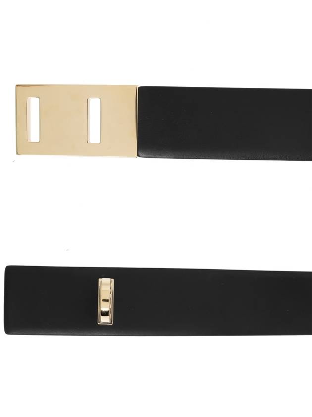 FERRAGAMO Leather Belt, Women's, Black - SALVATORE FERRAGAMO - BALAAN 4