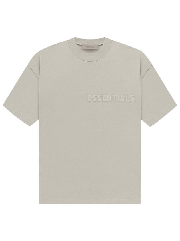 Logo Crew Neck Cotton Short Sleeve T-Shirt Grey - FEAR OF GOD ESSENTIALS - BALAAN 2