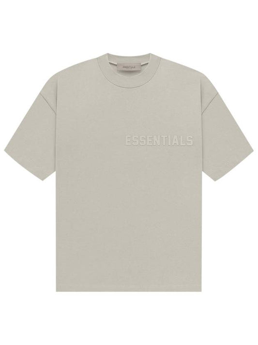 Logo Crew Neck Cotton Short Sleeve T-Shirt Grey - FEAR OF GOD ESSENTIALS - BALAAN 2