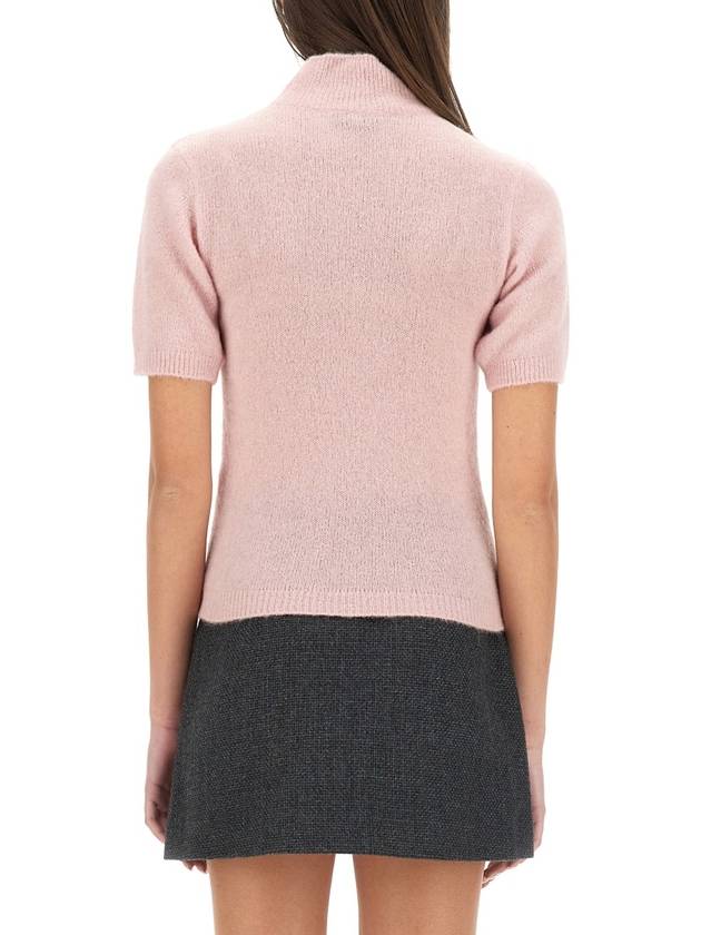 Edie Short Sleeve Turtleneck Pink - A.P.C. - BALAAN 2