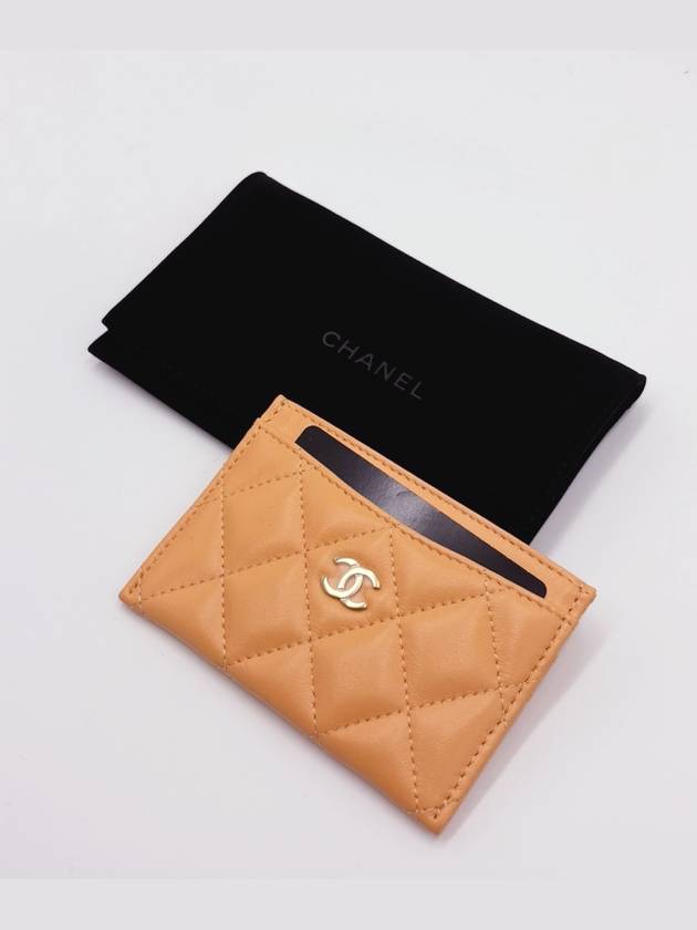 Classic silver logo caviar card wallet pink - CHANEL - BALAAN 3