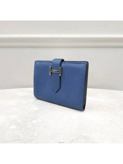 Lux You Bean card wallet half navy - HERMES - BALAAN 2