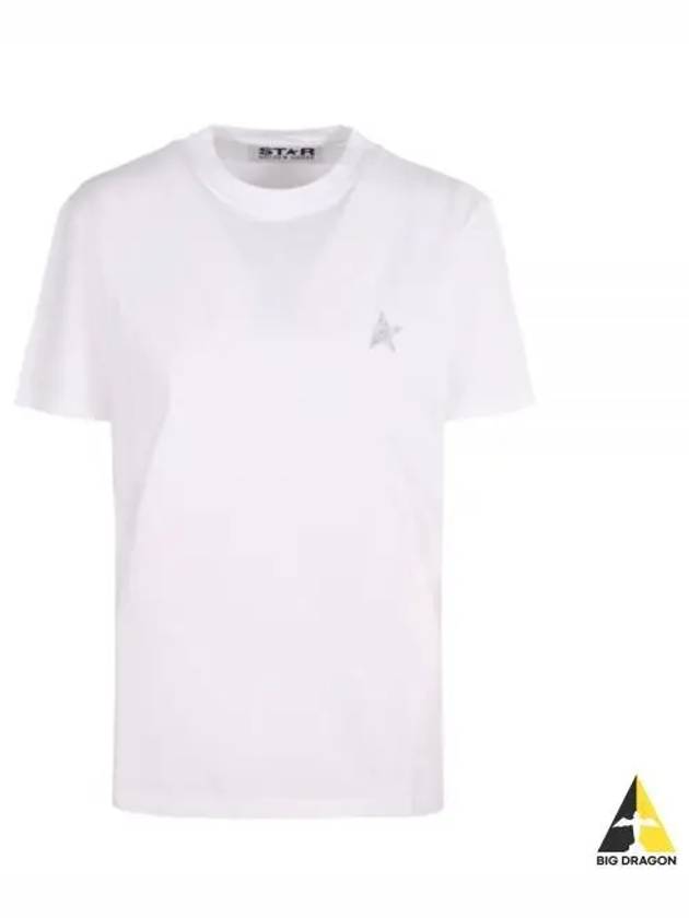 Star Printing Short Sleeve T-Shirt White - GOLDEN GOOSE - BALAAN 2