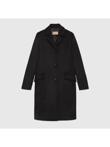 wool coat black 770042ZHW031000 - GUCCI - BALAAN 1