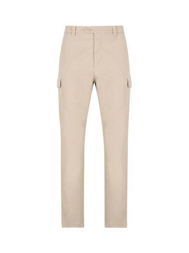 Garment-Dyed Leisure Fit Straight Pants Beige - BRUNELLO CUCINELLI - BALAAN 1