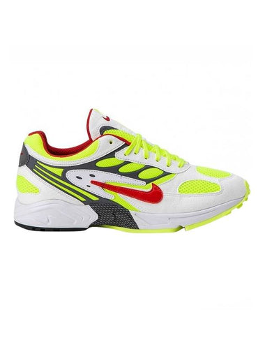 Air Ghost Racer Low Top Sneakers White Neon - NIKE - BALAAN 1