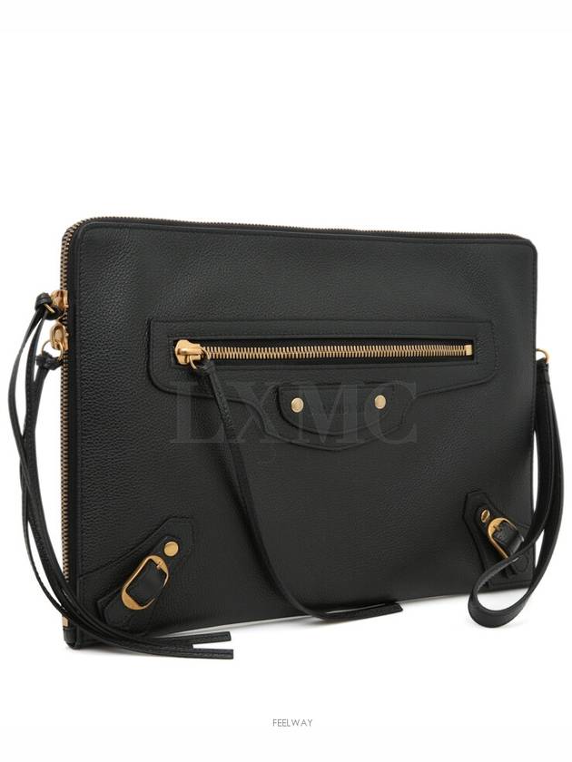 Neo Classic Strap Clutch 652490 Black Zipper Pouch - BALENCIAGA - BALAAN 3