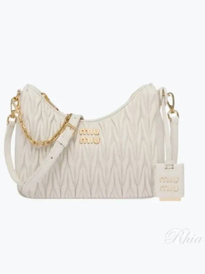 Matelasse Nappa Leather Shoulder Bag White - MIU MIU - BALAAN 2