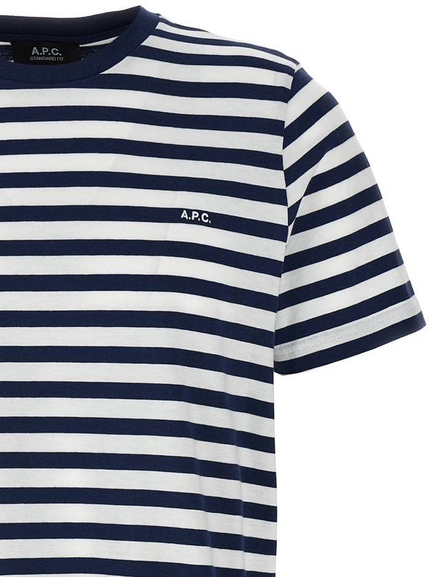 Striped Brody Standard Short Sleeve T-Shirt - A.P.C. - BALAAN 4