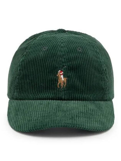 corduroy ball cap green - POLO RALPH LAUREN - BALAAN 1