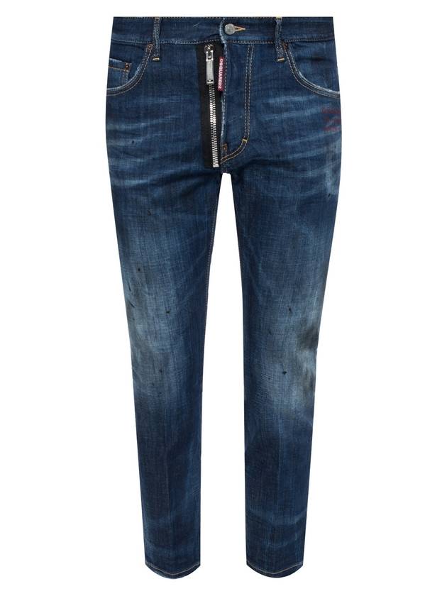 Logo Skater Jeans Blue - DSQUARED2 - BALAAN 1