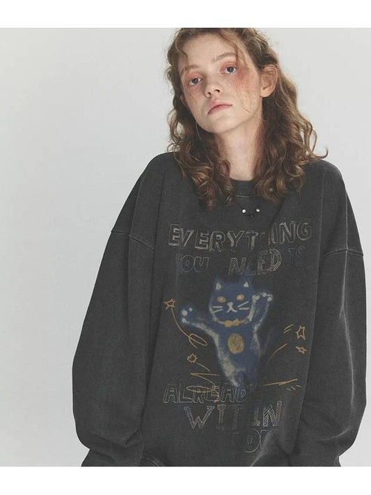 Everything Pigment Sweatshirt Smoke Black - CPGN STUDIO - BALAAN 1