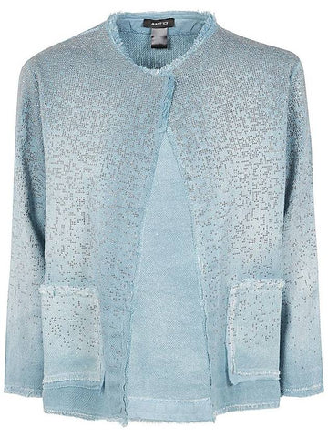 Avant Toi Round Neck Micro Mat Stitch Jacket With Studs And Rhinestones Clothing - AVANT TOI - BALAAN 1